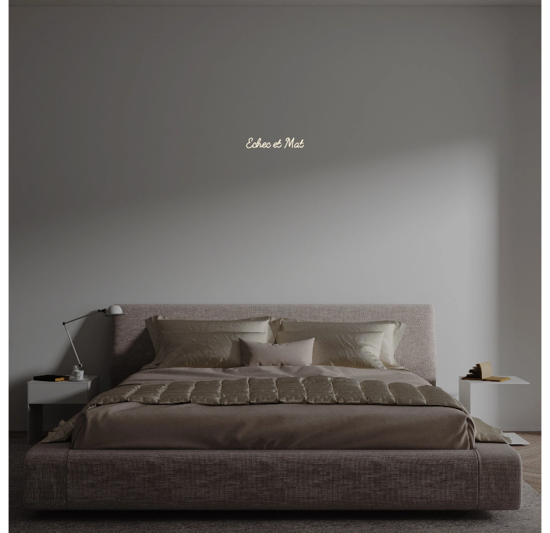 Custom text: Echec et Mat